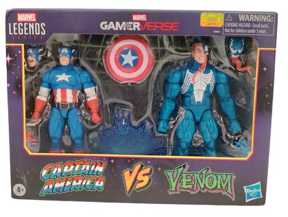 CAPITAN AMERICA VS VENOM MARVEL MARVEL LEGENDS SERIES GAMEVERSE HASBRO Ed 2025
