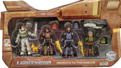 BUZZ LIGHTYEAR, SOX, IZZY HAWTHORNE, MO MORRISON Y DARBY STEEL DISNEY Y PIXAR RECRUITS TO THE RESCUE MATTEL Ed 2021