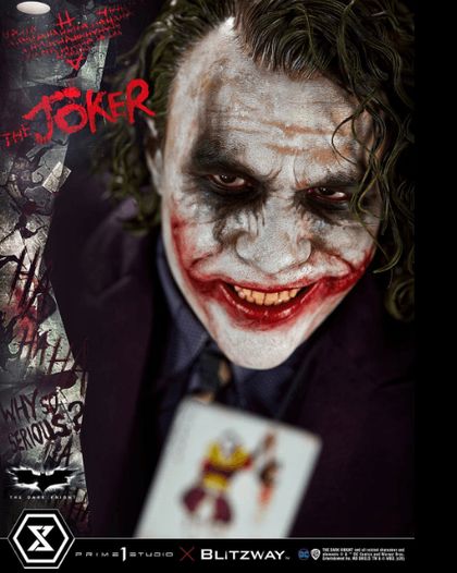 THE JOKER (VERSIÓN HEATH LEDGER) DC / THE DARK KNIGHT MUSEUM MASTERLINE PRIME 1 STUDIO (EN COLABORACIÓN CON BLITZWAY) Ed ESCALA 1/3 APROX 72.5 CM