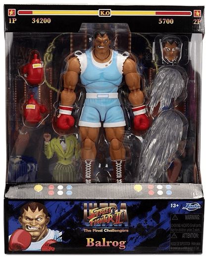 BALROG STREET FIGHTER 2 DELUXE ACTION FIGURE 1:12 SCALE JADA TOYS Ed 2025