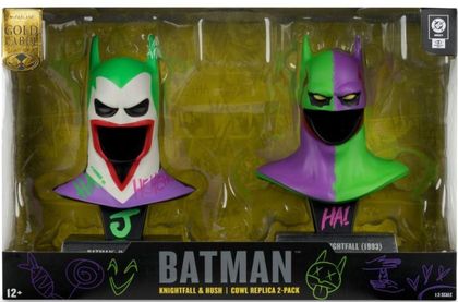 BATMAN (COWL REPLICAS / CAPUCHAS HUSH & KNIGHTFALL – VERSIÓN JOKERIZED) DC COMICS DC DIRECT MCFARLANE TOYS Ed 2026